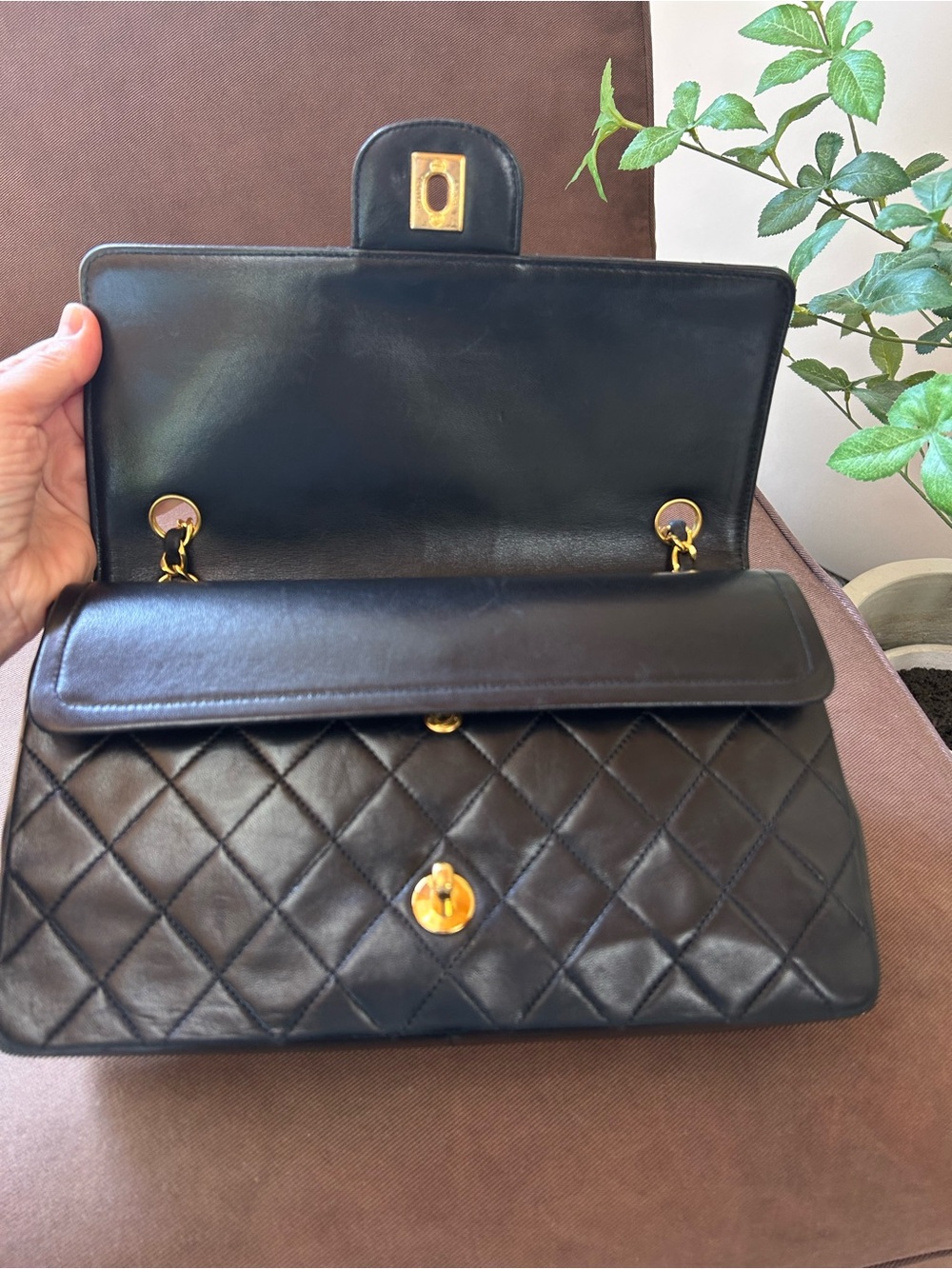 CHANEL Vintage Quilted Lambskin Classic Double Flap Bag Series 0 - Picture 8 of 16